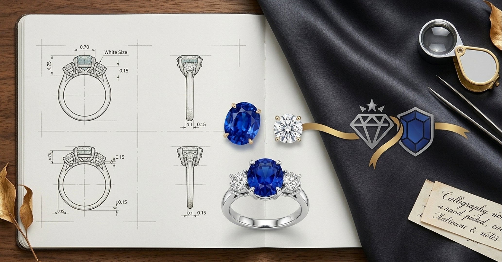 The Royal Harmony: Marrying the April Diamond with the Ceylon Sapphire