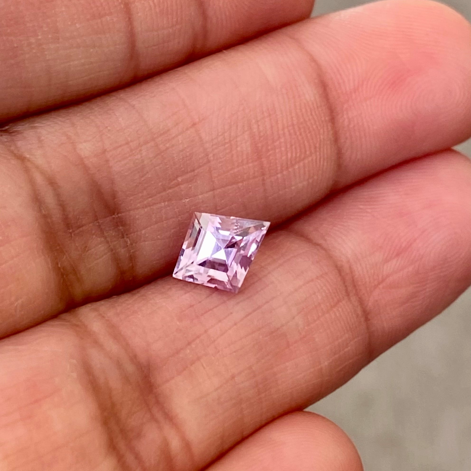 1.41 ct Pastel Pink Sapphire Kite Cut Natural Unheated Gemstones