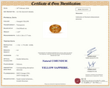 1.54 ct Apricot Sapphire Oval Natural Heated yellow gemstones