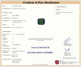 1.65 ct Teal Sapphire Radiant Cut Natural Heated Gems