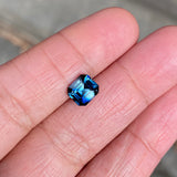 2.12 ct Teal Sapphire Emerald Cut Natural Unheated Gemstones