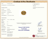 6.06 ct Peach Sapphire Oval Natural Unheated Gems