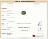 6.71 ct Apple Gree Tourmaline Cushion Natural Unheated sapphire birthstone