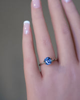 2.13 ct Cornflower Blue Sapphire Emerald Cut Natural Unheated