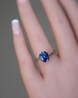 3.36 ct Blue Sapphire Emerald Cut Natural Unheated GIA Certified Gems