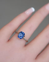 3.36 ct Blue Sapphire Emerald Cut Natural Unheated GIA Certified Gems