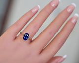 3.13 ct Royal Blue Oval Sapphire GIA Heated Gem Sri Lanka