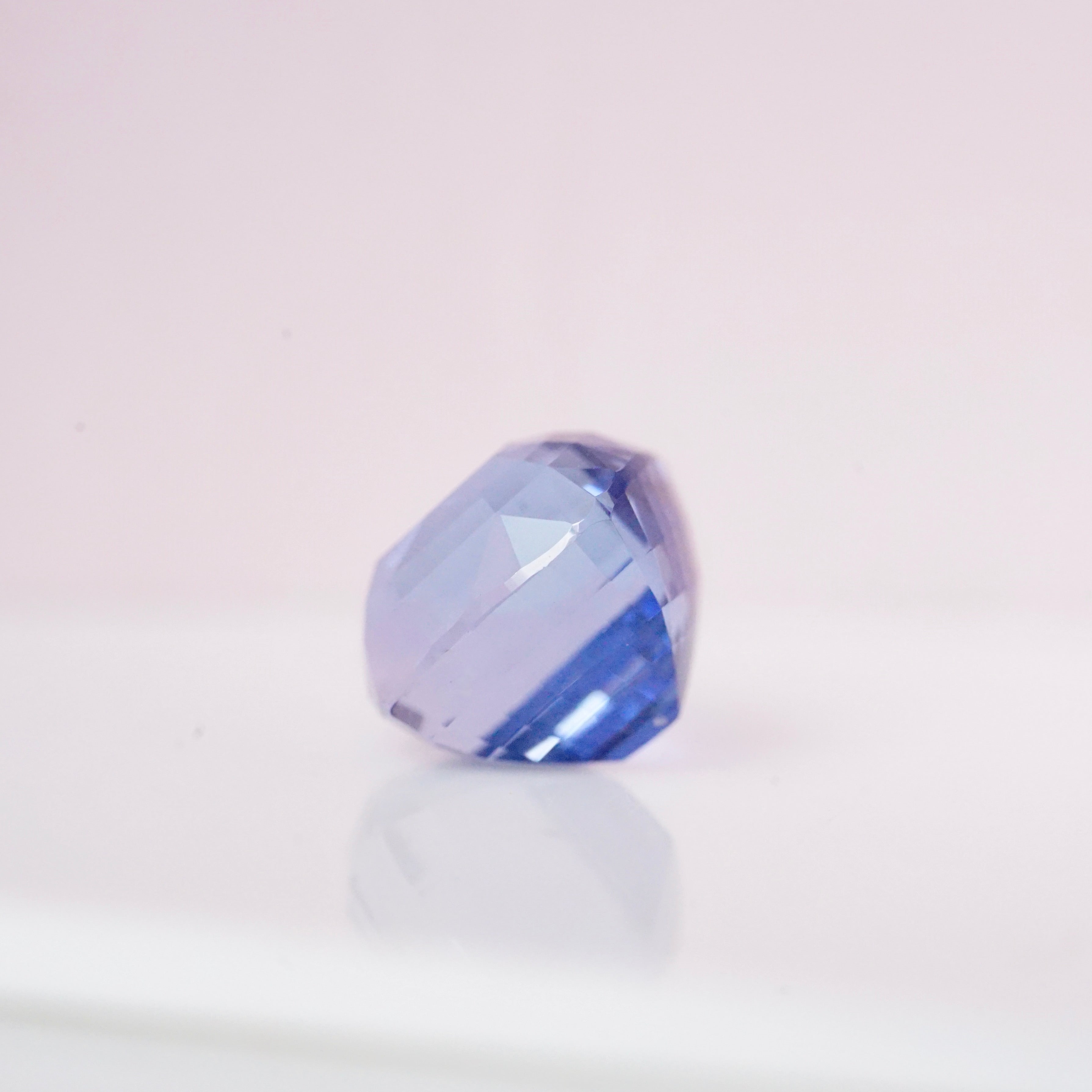 3.24 ct Cornflower Blue Cushion Sapphire GIA Certified Unheated