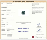 2.06 ct Bluish Grey Sapphire Radiant Cut Natural Heated