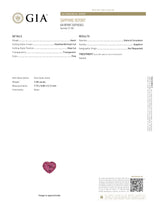 2.58 ct Vivid Pink Sapphire Heart GIA Certified Heated
