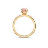 custom made sapphire ring in 18k gold