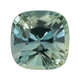 1.51 ct Bluish Green Square Cushion Madagascar Sapphire Unheated Gemstone
