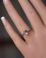 unheated orange pinkish sapphire gem