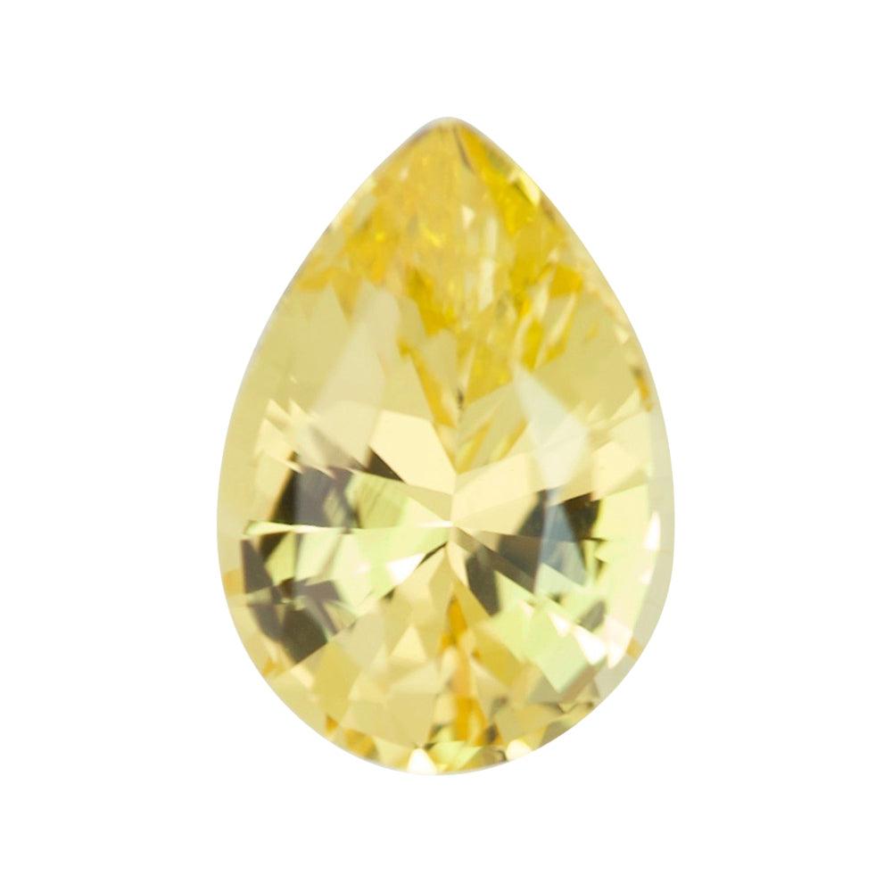 1.12 ct Yellow Pear cut Ceylon Sapphire Gem