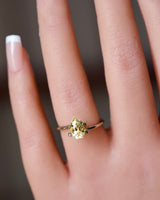 fancy cut yellow sapphire gem