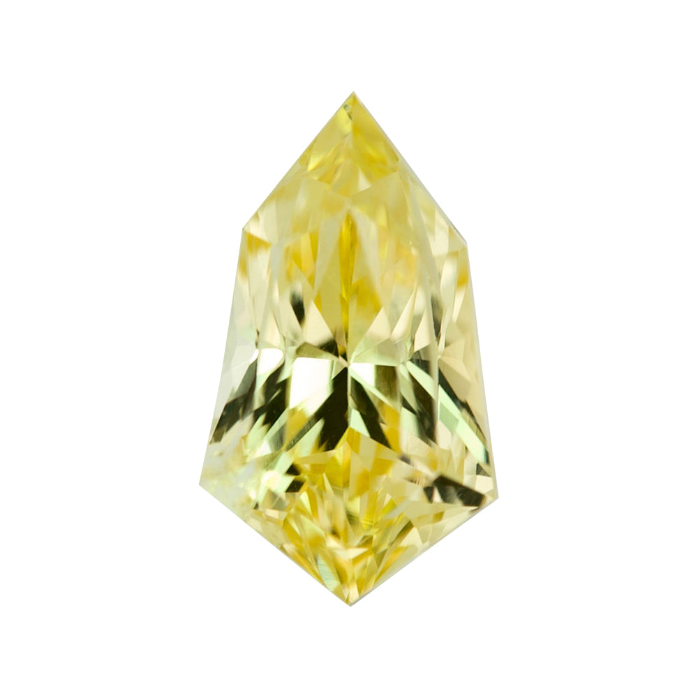 1.12-carat fancy cut yellow sapphire Unheated Gem