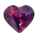 1.09 ct heated heart cut Pinkish Purple Sapphire Gemstone