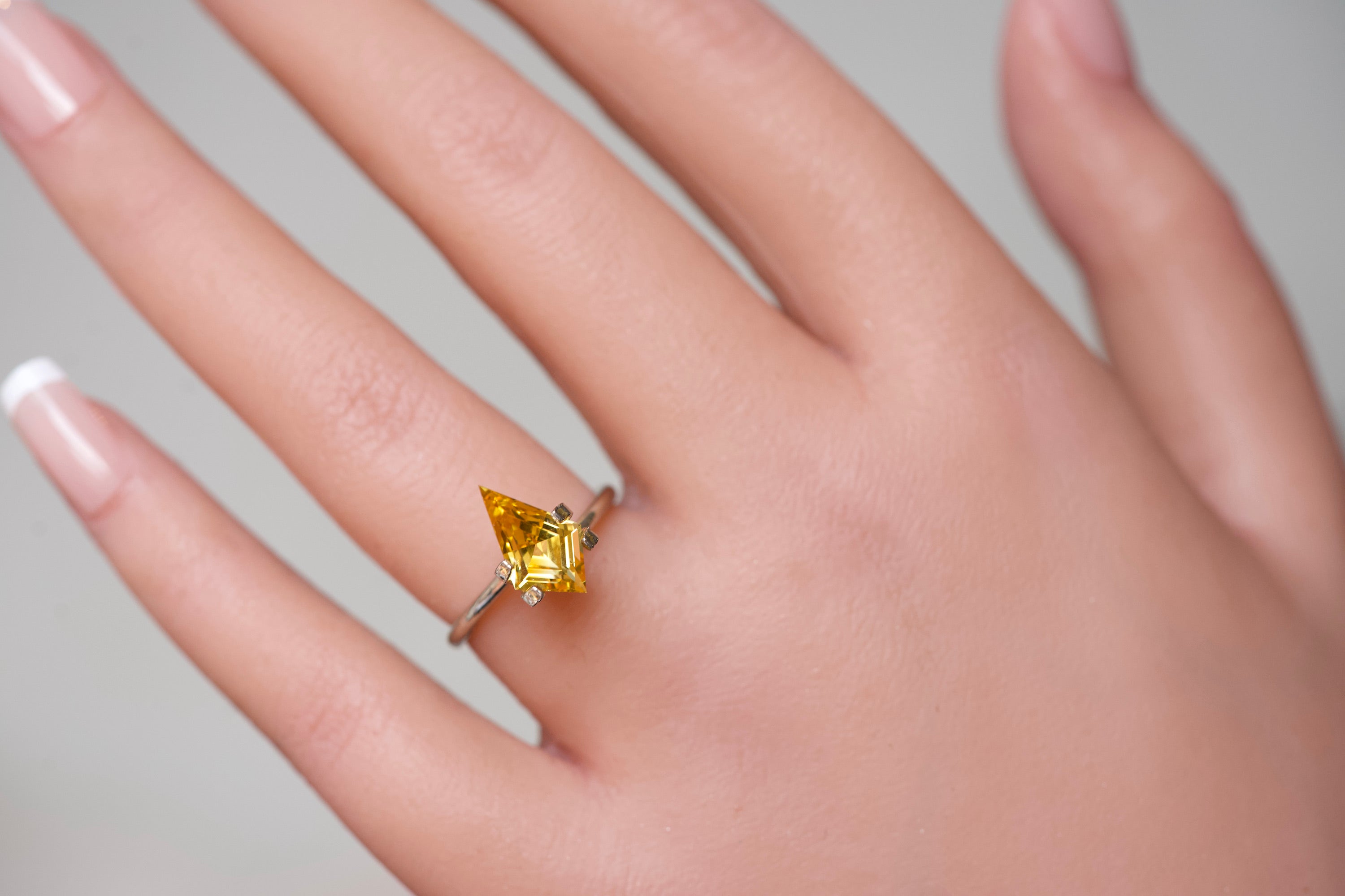 heated yellow sapphire gemstone from ceylon