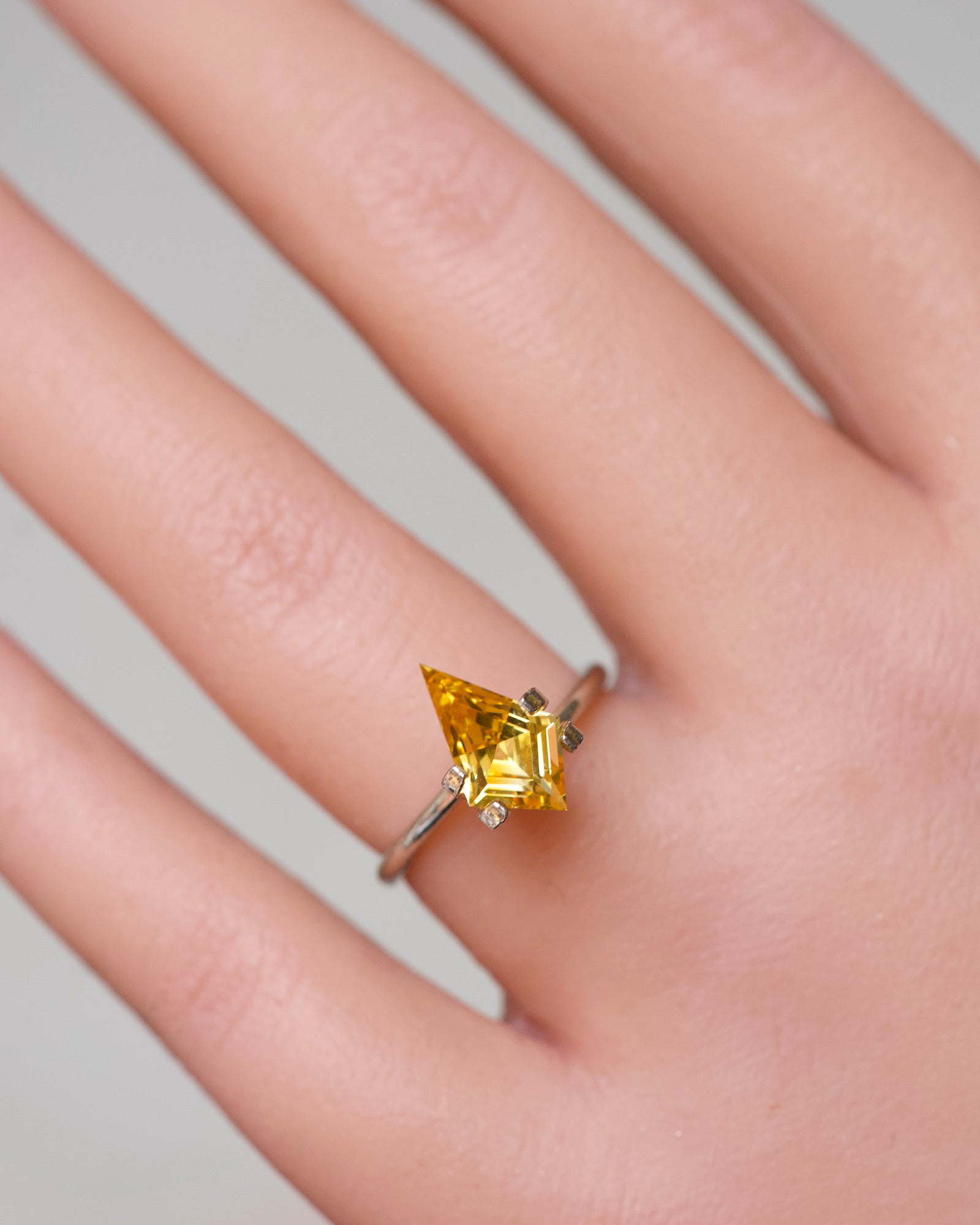 2.430-carat Fancy Cut yellow Sapphire gem
