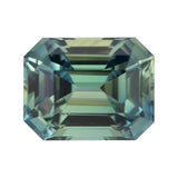 0.64 ct Green Emerald Cut unheated sapphire gem
