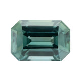 0.67 ct Green Emerald Cut Madagascar Sapphire Unheated Gemstone