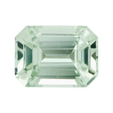0.65 ct Green Emerald Cut Madagascar Sapphire Unheated Gem