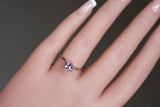 pear cut pink sapphire from ceylon