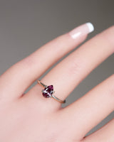 unheated pear cut brown sapphire from ceylon