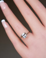 Rectangular Mixed Cut pinkish yellow sapphire gem