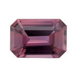 1.02 ct Pinkish Brown Emerald Cut Madagascar Sapphire Heated Gem