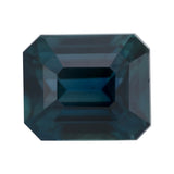 2.02 ct Greenish Blue Emerald Cut Madagascar Sapphire