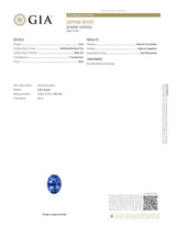 4.52 ct Cornflower Blue Oval Ceylon Sapphire GIA Unheated Gemstone