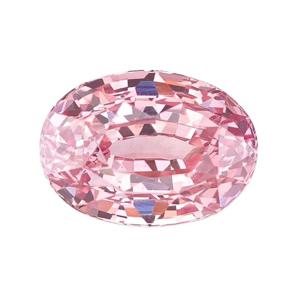2.17 ct Pinkish Orange Padparadscha Sapphire GIA Certified Heated Oval Cut Gemstone