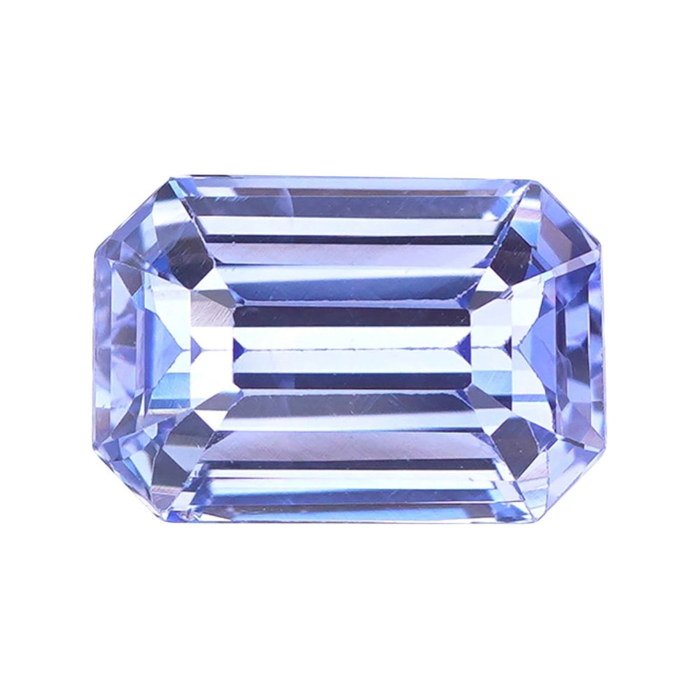 3.55 ct Medium Blue Sapphire GIA Certified Heated Emerald Cut Gemstone