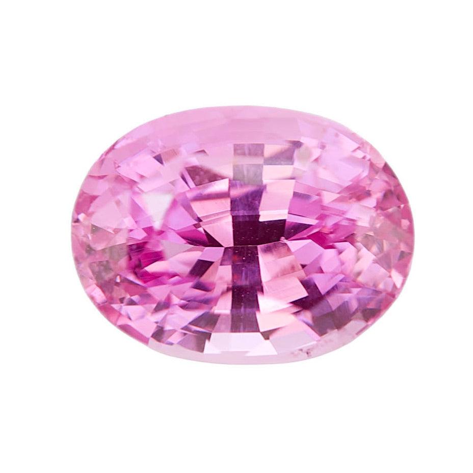 2.58 ct Vivid Pink Sapphire GIA Certified Unheated Oval Cut Gemstone