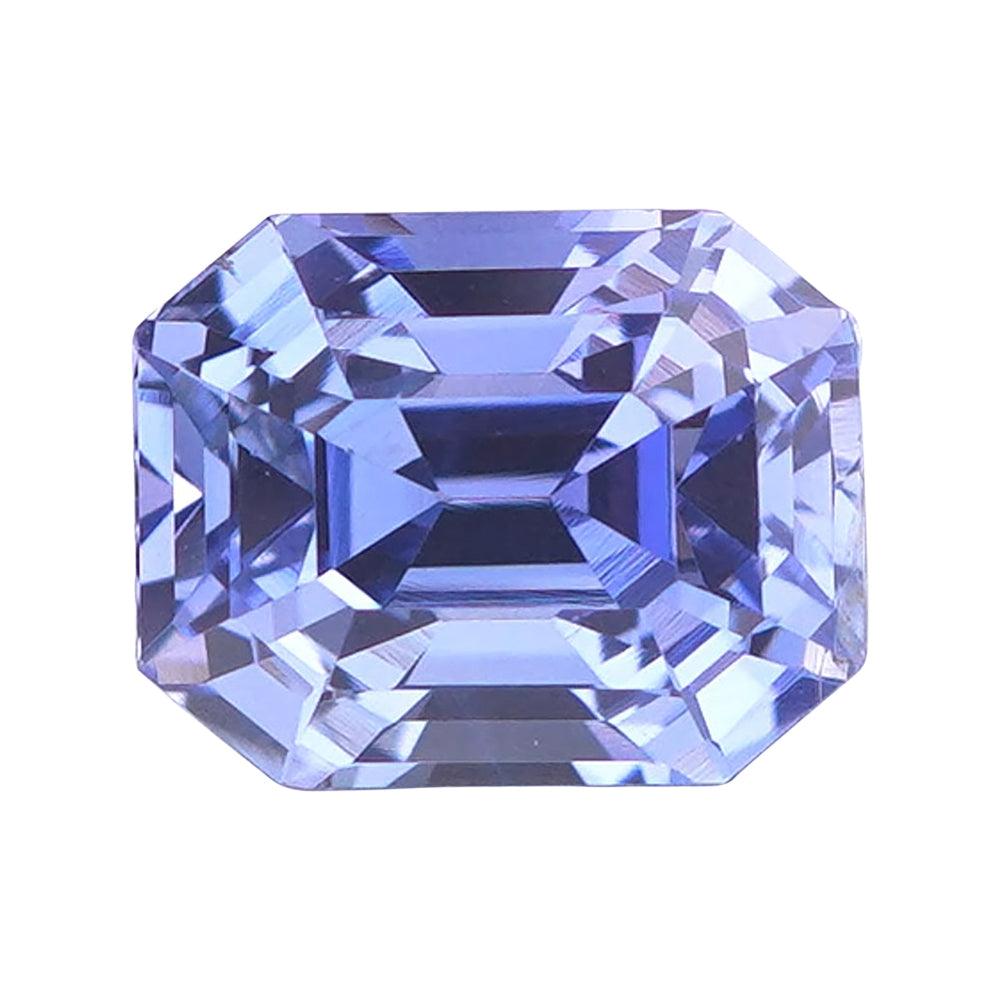 2.02 ct Vivid Sky blue Sapphire GIA Certified Unheated Emerald Cut Gem