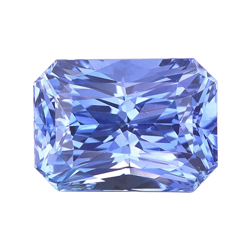 2.53 ct Medium Cornflower Blue Sapphire GIA Certified Unheated Radiant Cut Gem