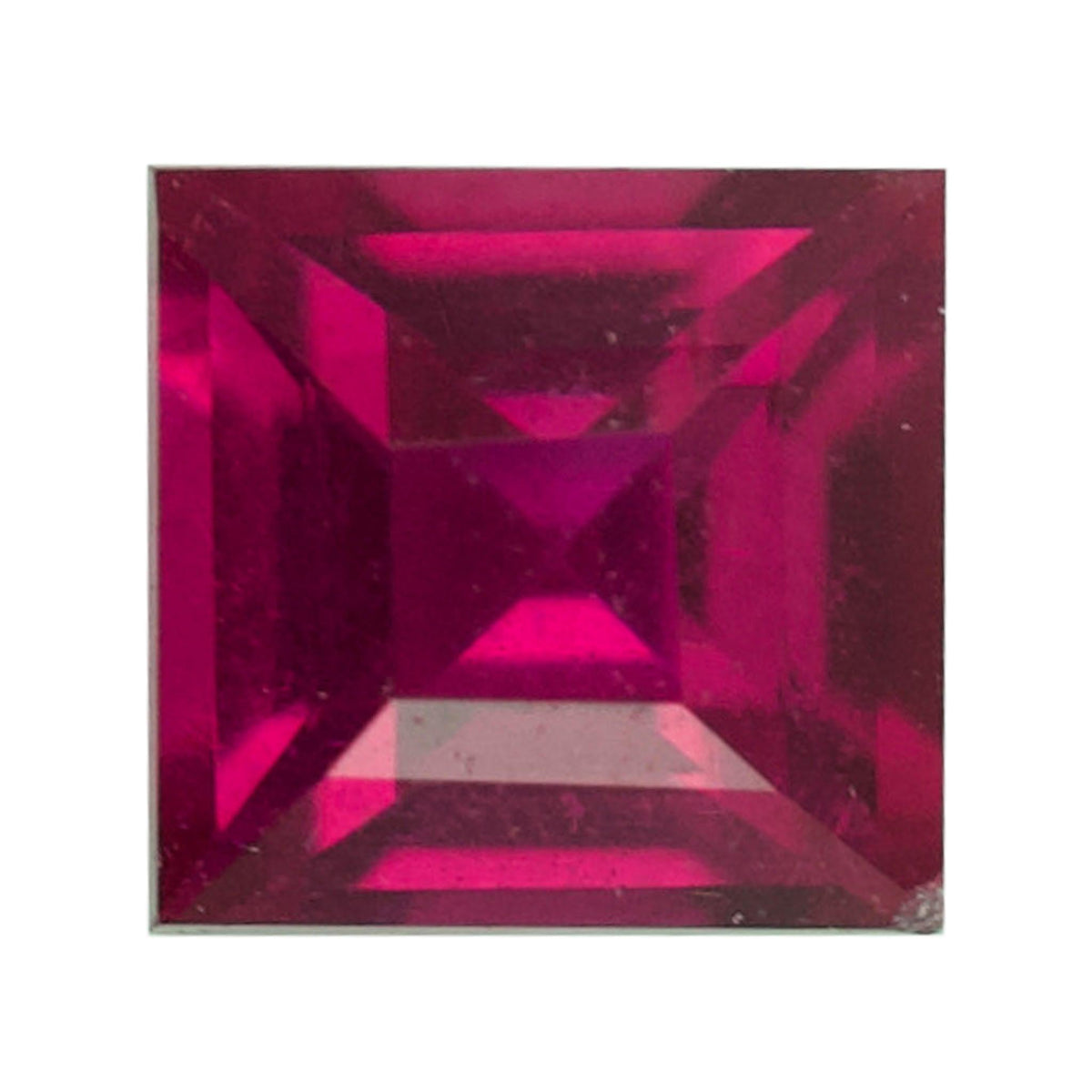 Unheated 0.23 ct Pinkish Red Ruby - Princess Cut