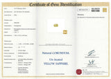 1.32 ct Yellow Sapphire Radiant Cut Natural Unheated