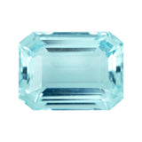 3.12 ct Seafoam Aquamarine Emerald Cut Natural Gemstones