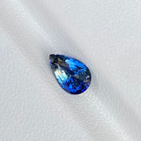1.18 ct Greenish Blue Sapphire Pear Mixed Cut Natural Heated