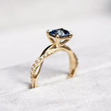 East West Sapphire Engagement Ring
