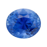 Blue Oval Ceylon Sapphire Heated Gem