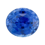 Blue Oval Ceylon Sapphire Heated Gem