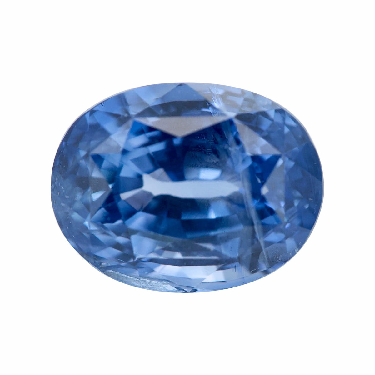large blue sapphire in oval