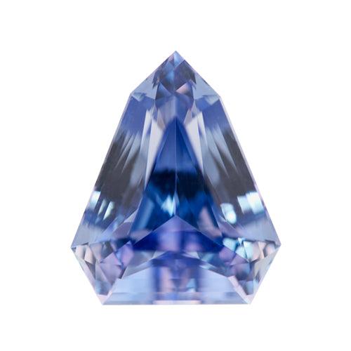 3.12 ct Cornflower Blue Sapphire Shield Cut Unheated Gem