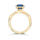 East West Sapphire Engagement Ring