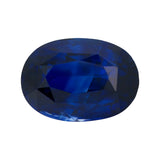 Blue Oval Cut Sapphire GIA Heated Gem