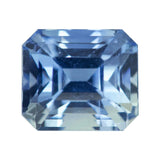 1.53 ct Blue Sapphire Emerald Cut Natural Heated