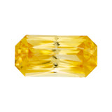 Yellow Radiant Cut Ceylon Sapphire Heated Gemstone